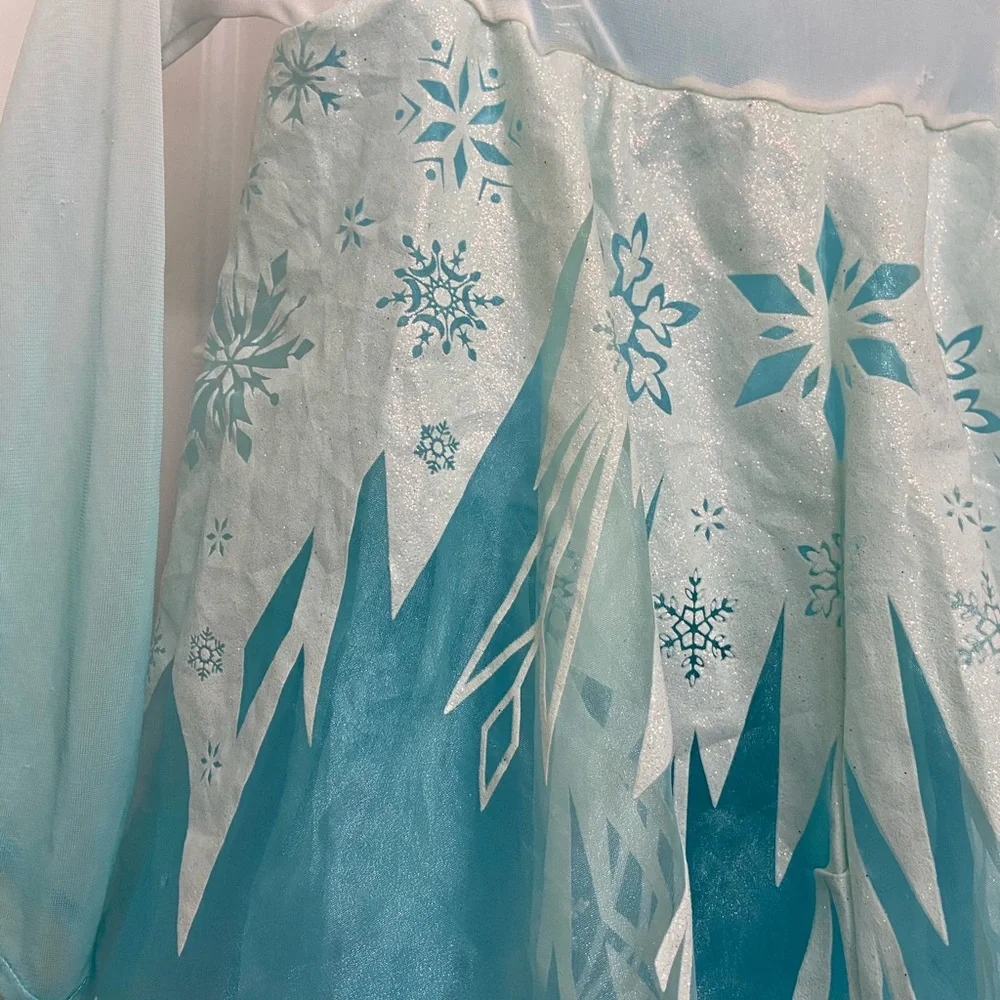 Girls Blue Snow Princess Costume Dress - Brand: